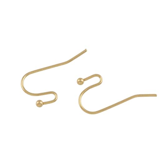 cousin fish hook ear wires CousinDIY Earring Finding Kit, Silver and Gold Use these Fish Hooks by Bead Landing to make beautiful earrings to complement your outfits Gold-Plated 15x15mm Fishhook Ear Wires